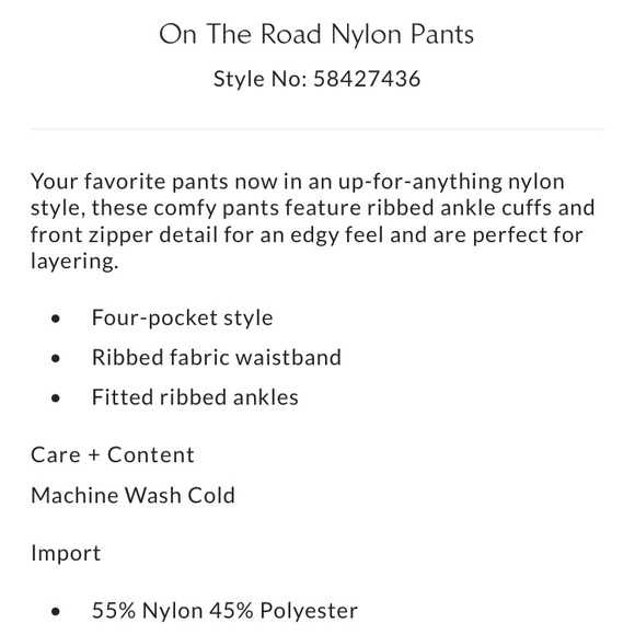 Free People Movement “On the Road” nylon pants - Picture 4 of 4